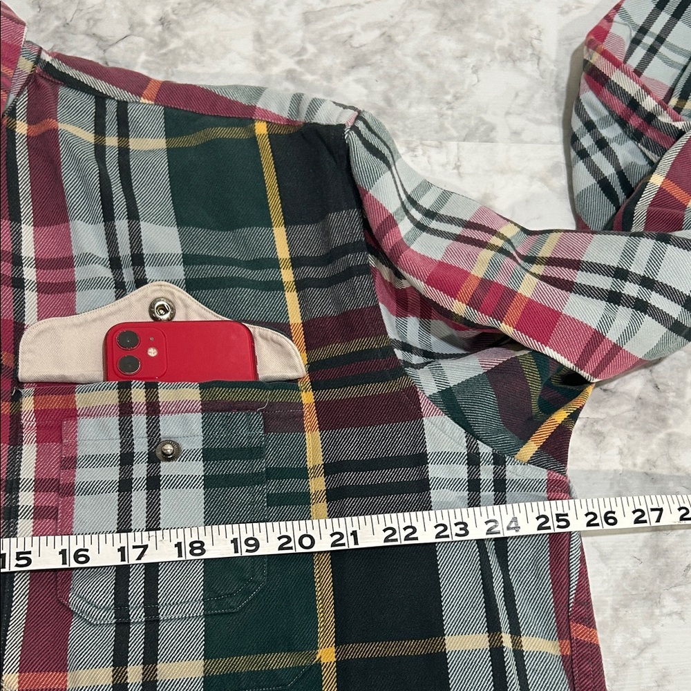 POLO RALH LAUREN MENS FLANNEL  BUTTON DOWN SHIRT PLAID Sz LG - Picture 11 of 14